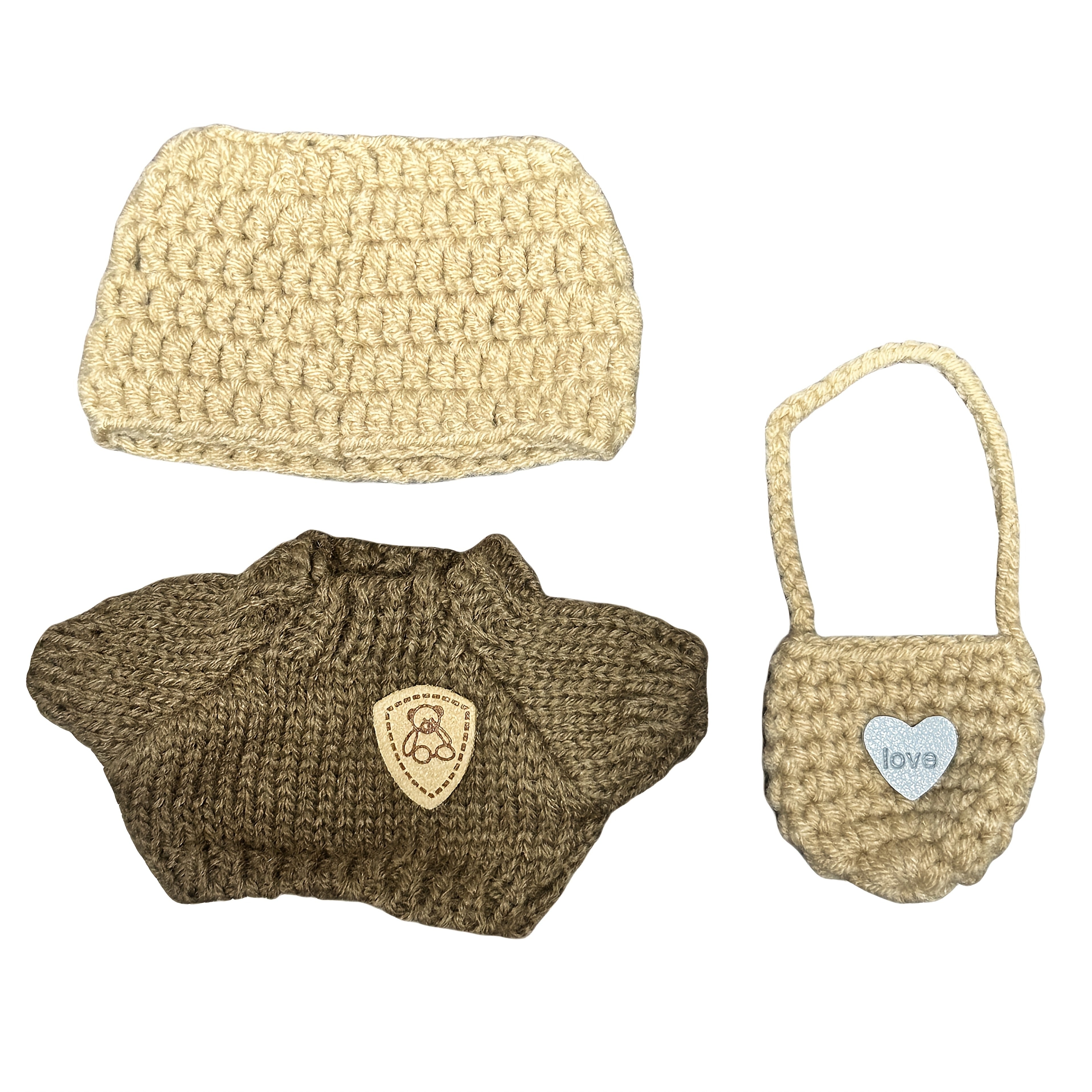 Crochet 3pcs Set for Labubu Doll