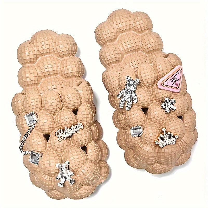 Women's Fashionable Bubble Slippers Waterproof Non Slip Beach Slippers