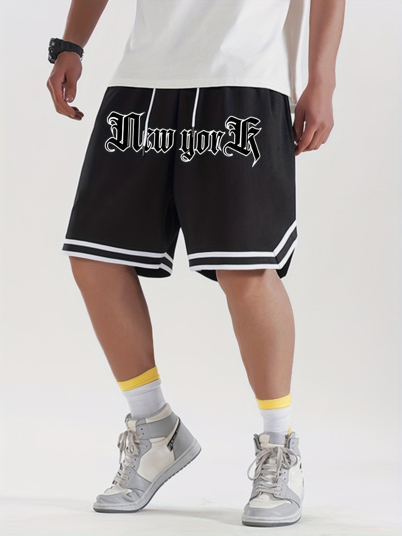 California 23 Striped Drawstring Shorts
