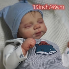 19in Reborn Baby Doll Lifelike Soft Touch Body Accompany Toy