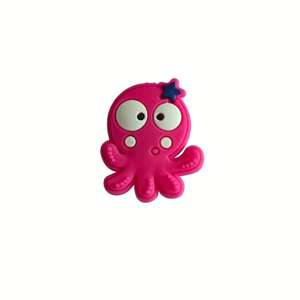 10 Pcs Pink Fish Shoe Charms for Clogs Girls
