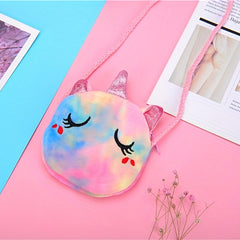 Cartoon Unicorn Coin Purse Wallet Crossbody Bag for Kids