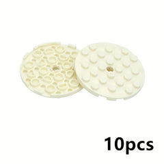 10pcs Round Plates 6x6 with Hole Thin Sheets Bricks DIY Building Accessories