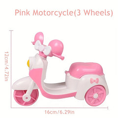 4pcs Pink Trinkets Car Toy Collection Alloy Metal Motorcycle Off road Car Toys
