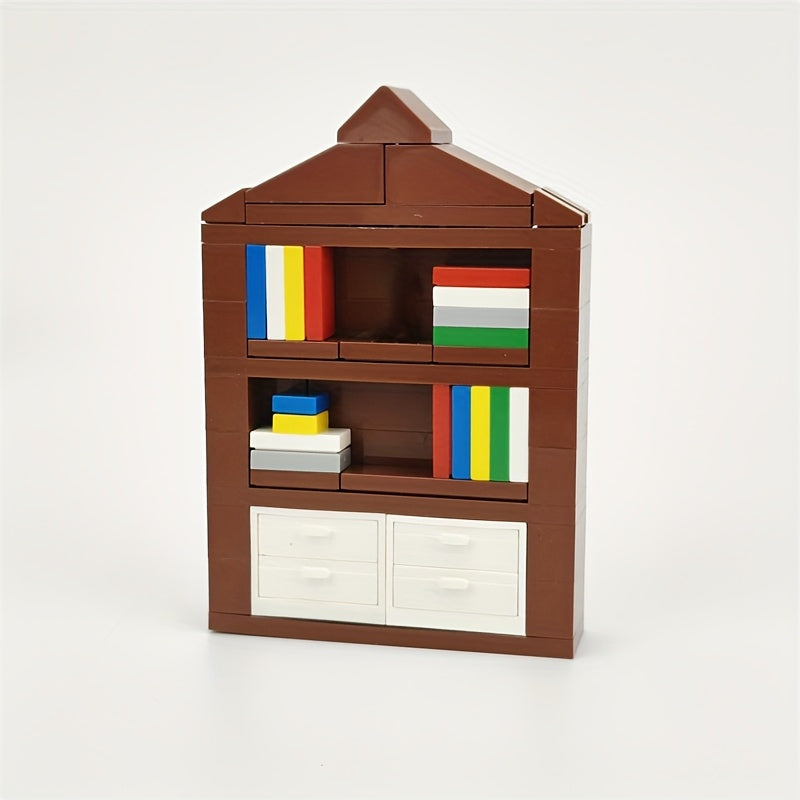 Study Office Bedroom Desk Bookshelf Clock Stand Table Chair Decorative