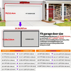 Magnetic Garage Screen Door for Single Double Garage