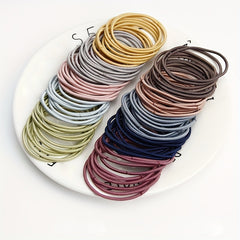 100pcs Girls Hair Tie Stretch Rubber Bands Hair Rope Hair Bands Hair Accessories