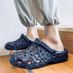 Men's Platform Clogs Hollow Out Non Slip Garden Shoes