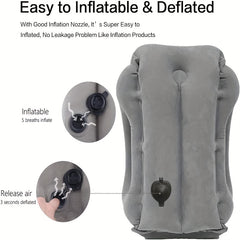 Inflatable Travel Pillow for Airplane Car Office - Sleep Comfortably Anywhere
