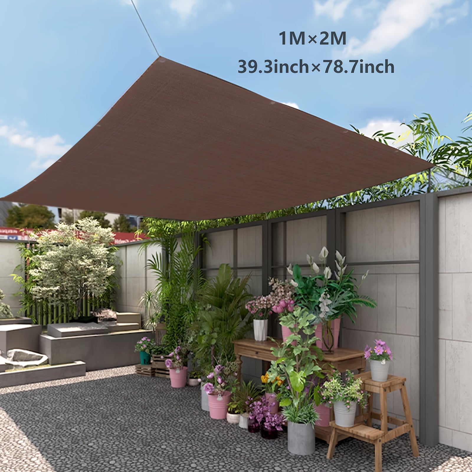Rectangular Sunshade Sail for Outdoor Activities