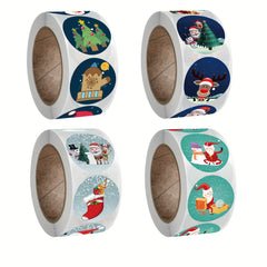 500 Sheets Christmas Gift Collection Adhesive Sticker Label