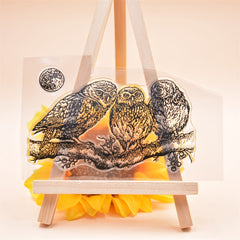 Owls Pattern Clear Silicone Stamp for Crafts