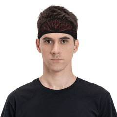 Unisex Sports Headband Sweat Wicking Gothic Blood Drip Polyester Gym