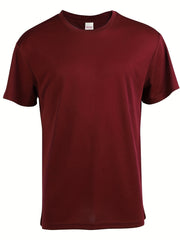 5pcs Men's Quick Drying Moisture Wicking T Shirt for Outdoor Gym Running Fitness