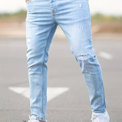Men's Slim Fit Ripped Jeans