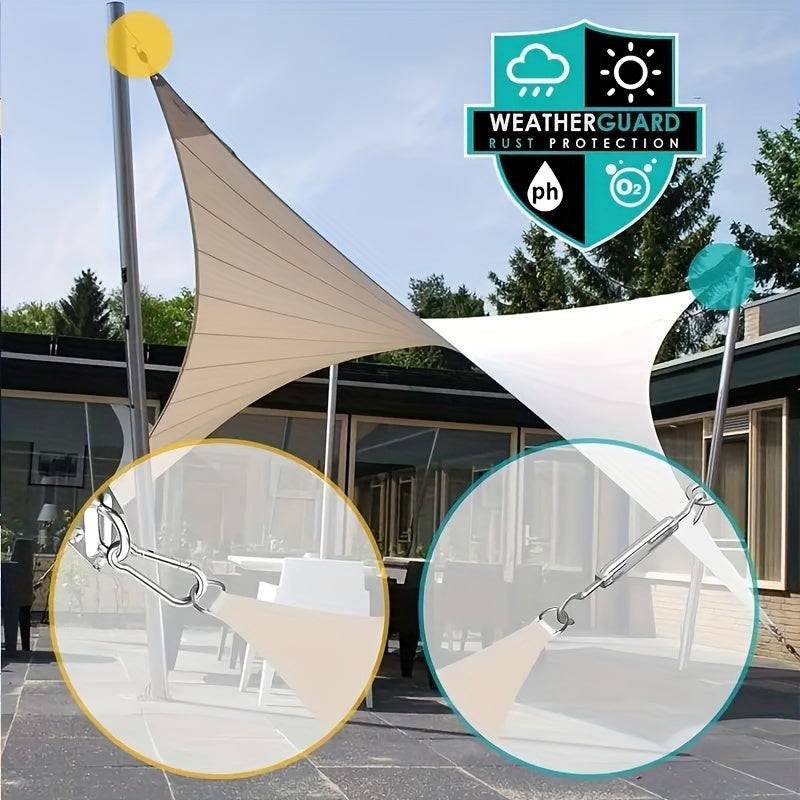 40pcs Stainless Steel Sun Shade Sail Hardware Kit for Installation Patio Lawn