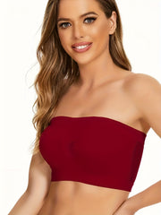 5pcs Breathable Tube Tops Stretchy Strapless Women's Lingerie