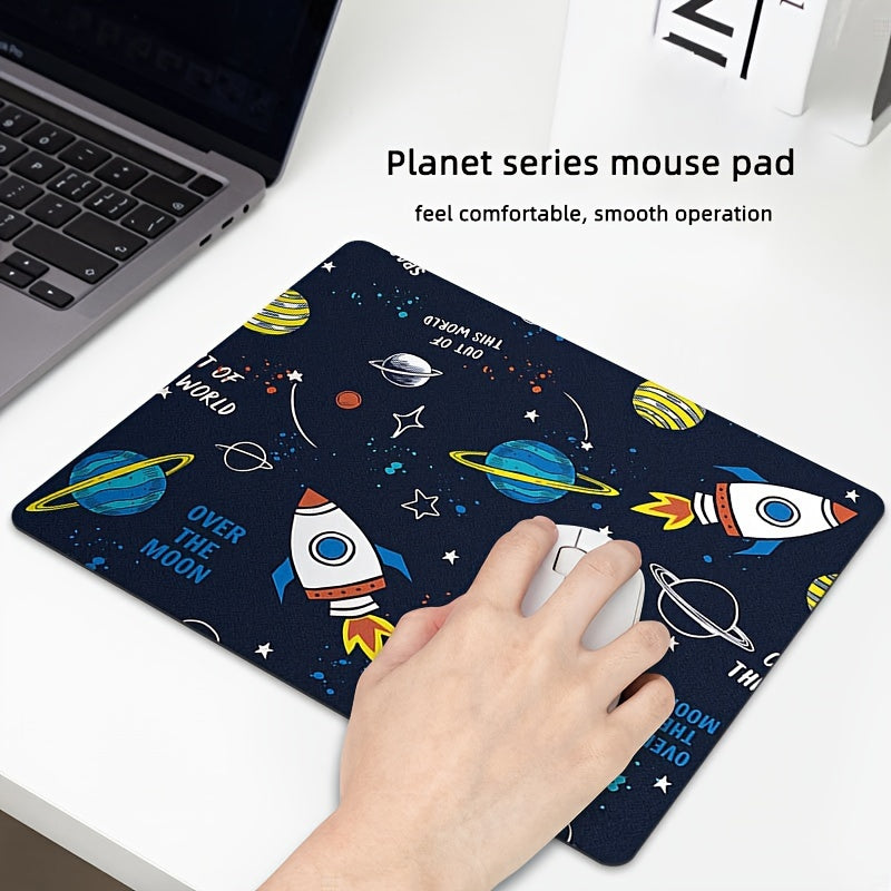 Planet Series Mouse Pad Small Cartoon Non-slip Computer Mouse Pad