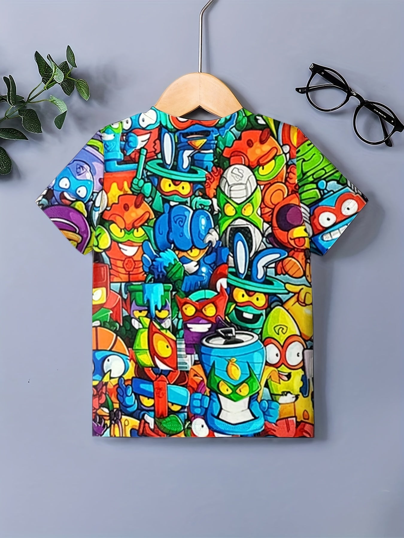 Breathable Boy's 3D Cartoon Print T shirt for Summer