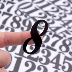 4 Sheets Large Waterproof Number Stickers Numbers Labels