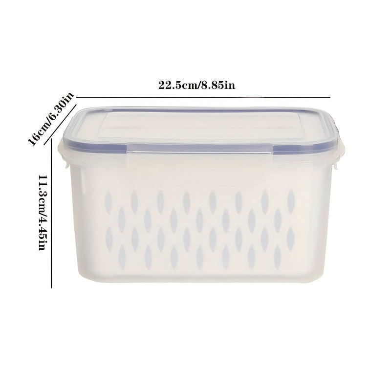 Fresh Keeping Box Refrigerator Food Sub Box With Drain Basket