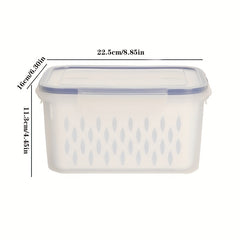 Fresh Keeping Box Refrigerator Food Sub Box With Drain Basket