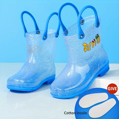 Girl's Rain Boots Comfy Non Slip Waterproof Casual Shoes