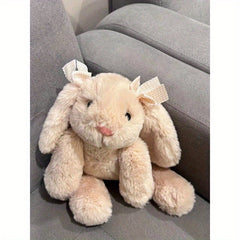 Cute Bunny Rabbit Doll with Expressive Eyes & Pink Ears