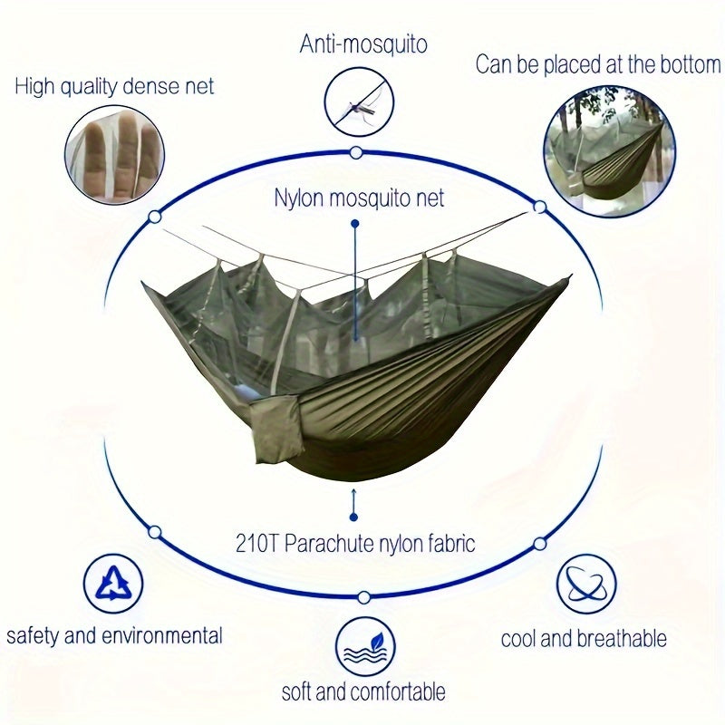 Outdoor Hammock With Mosquito Net Camping Swing