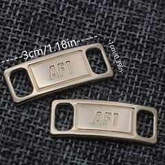 2pcs Shoelace Buckles High Metal Shoe Accessories for Men's and Women's Shoes