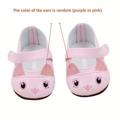 18 Inch American Doll Shoes Set for Reborn Doll Dress Up Toy