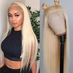 Blonde Lace Front Brazilian Virgin Human Hair Wig for Women