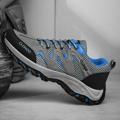 CLHOO Hiking Boots Men's Non Slip Lace Up Shoes