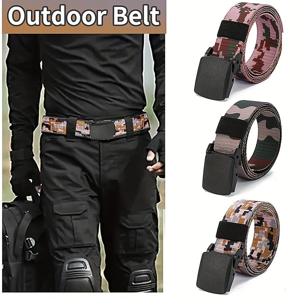 Durable Unisex Outdoor Sports Belt with Automatic Buckle