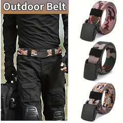 Durable Unisex Outdoor Sports Belt with Automatic Buckle