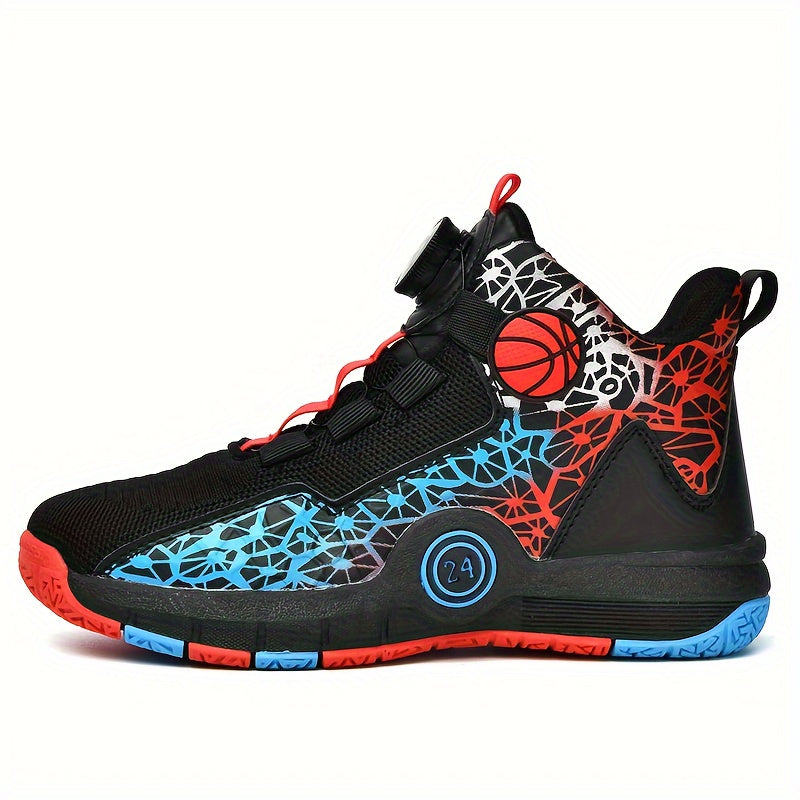 Boys' High Top Basketball Shoes Shock Absorbing for Training