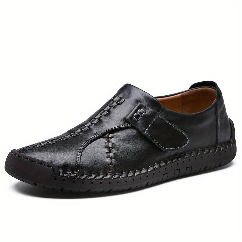 Men's Lightweight Loafer Shoes Breathable Slip On Hook And Loop Fastener Shoes