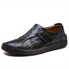 Men's Lightweight Loafer Shoes Breathable Slip On Hook And Loop Fastener Shoes