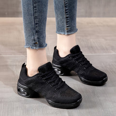 Women's Lightweight Flying Woven Running Shoes Arch Support Air Cushion