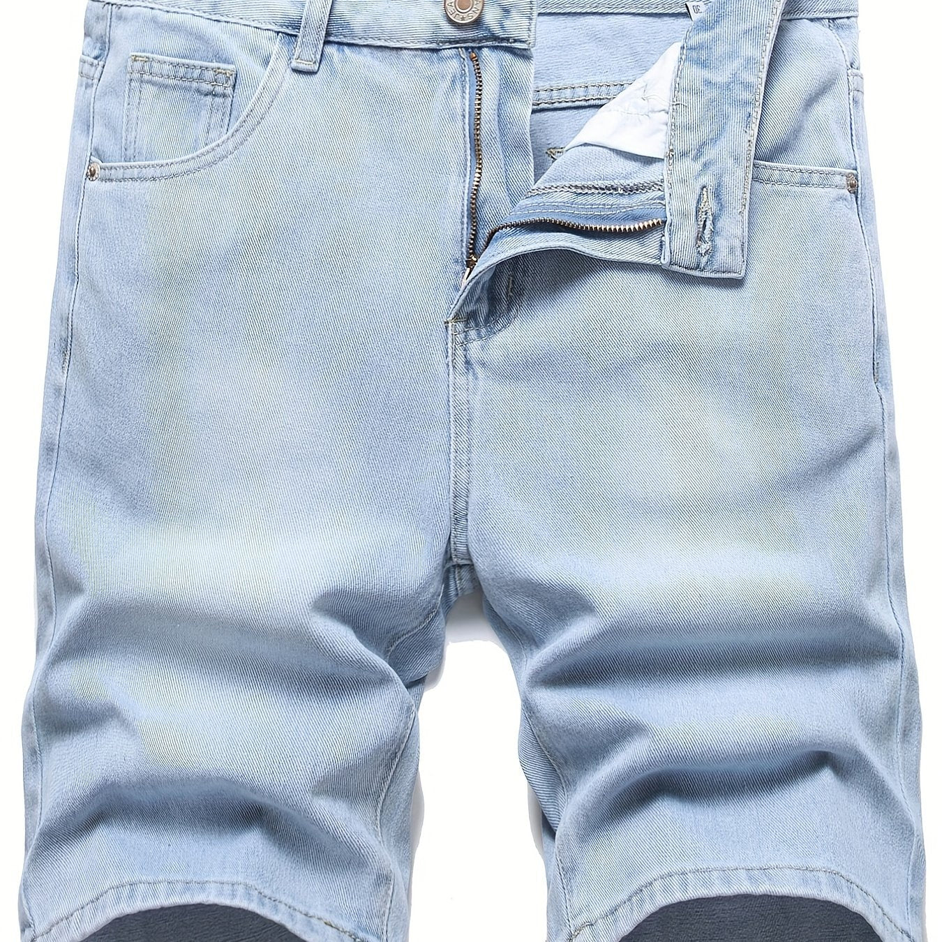 Men's Distressed Denim Shorts Street Style Casual Summer Wear