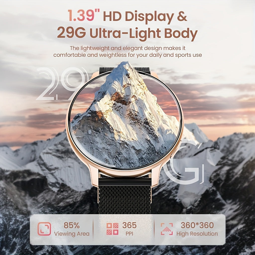 Women's Health Smartwatch IP67 Waterproof 19 Sports Music 5.3 Calling