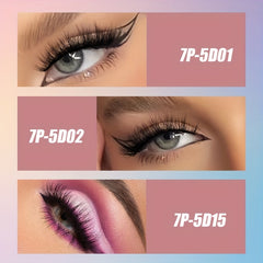 7 Pairs Fluffy Faux Mink False Eyelashes Soft Natural Wispy Daily Wear