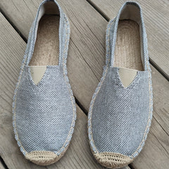 Men's Slip On Canvas Shoes Casual Breathable Comfy Outdoor Walking Shoes