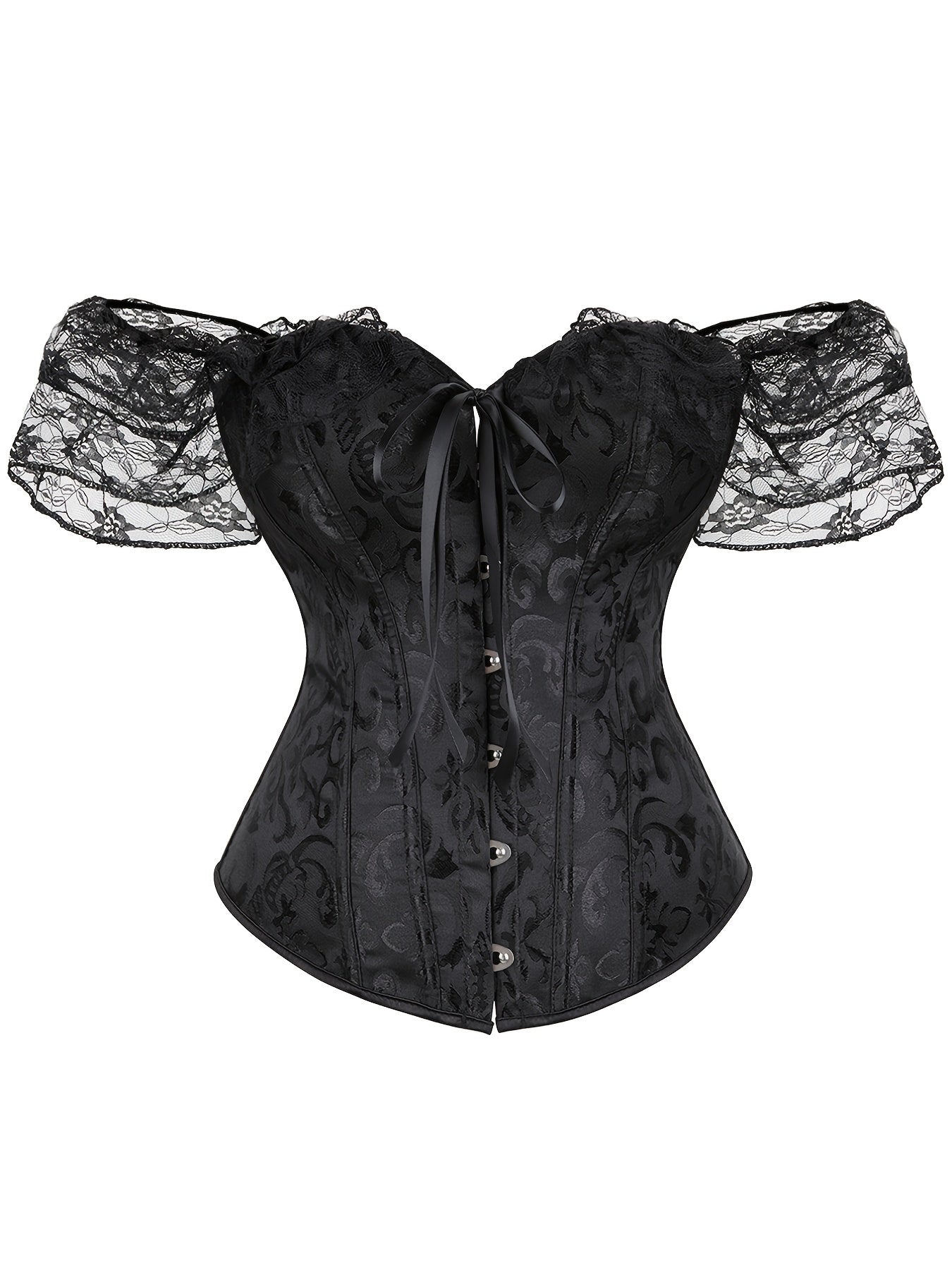 Lace Corset Bustier Tummy Control Body Shaper Women's Lingerie