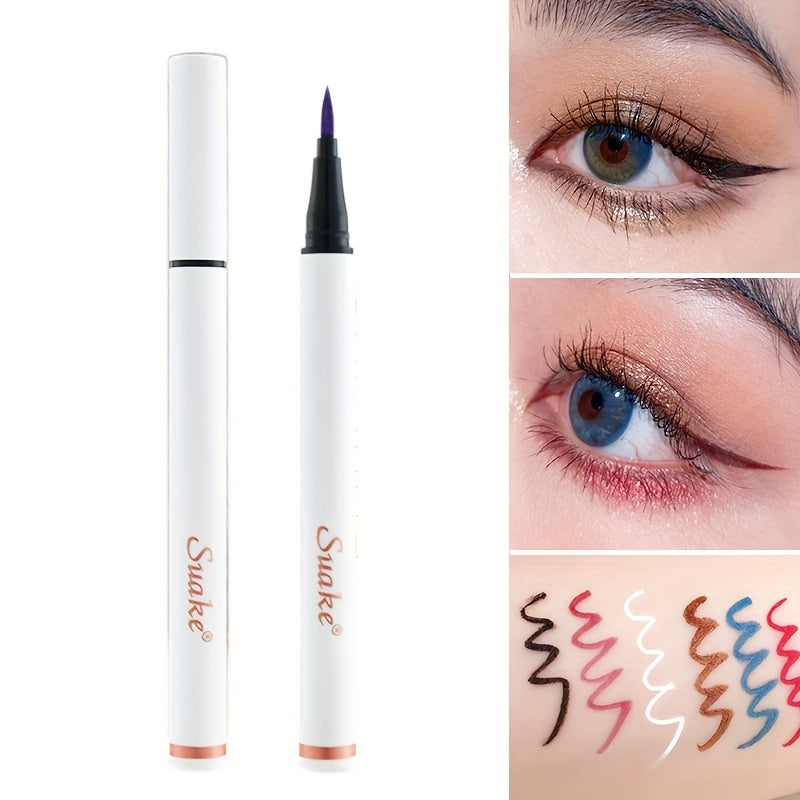 6 Colorful Long Lasting Eyeliner Pens Fast Drying Waterproof & Smudge Proof