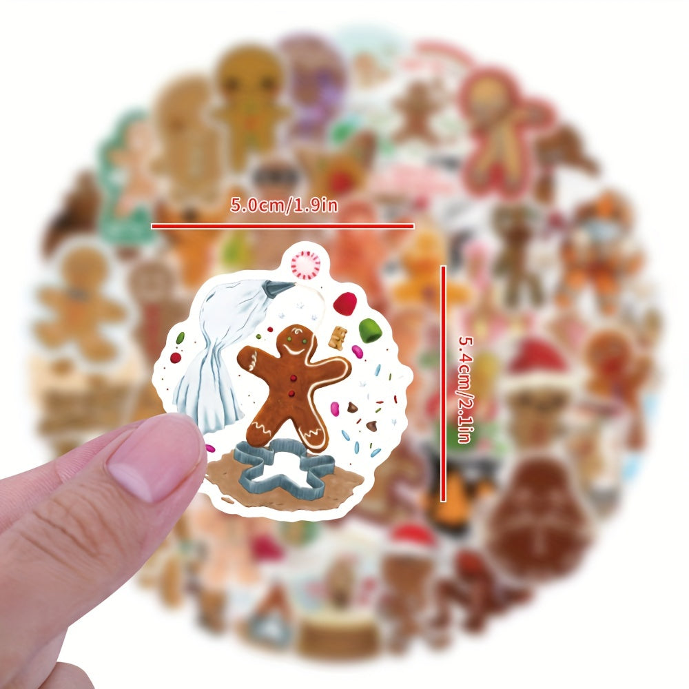 60pcs Christmas Crafts Kits For Kids DIY Gingerbread Ornaments Kit