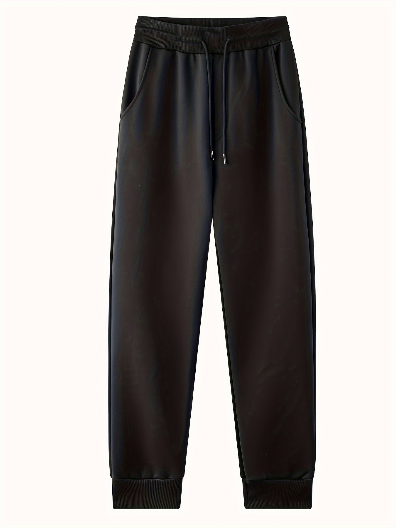 Men's Fleece Sweatpants Stretch Joggers for Winter