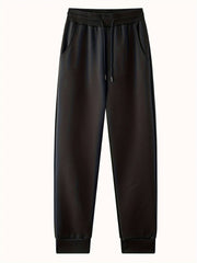 Men's Fleece Sweatpants Stretch Joggers for Winter