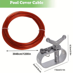 Pool Cover Cable And Winch 30 48 39 93 45 72meter
