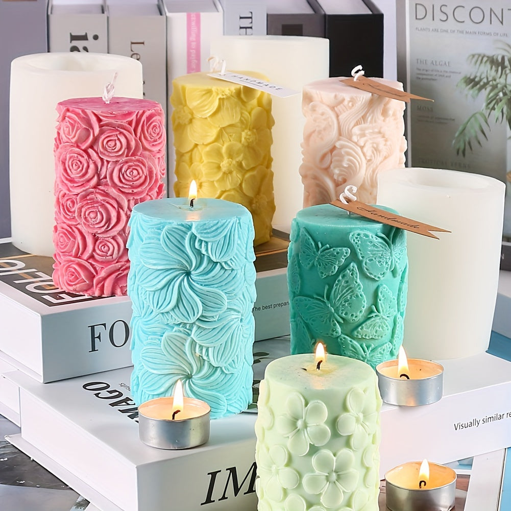 Flower Butterfly Candle Aromatherapy Resin Mold